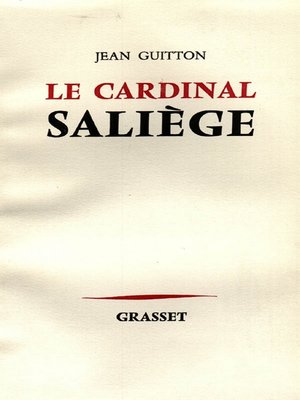 cover image of Le Cardinal Saliège